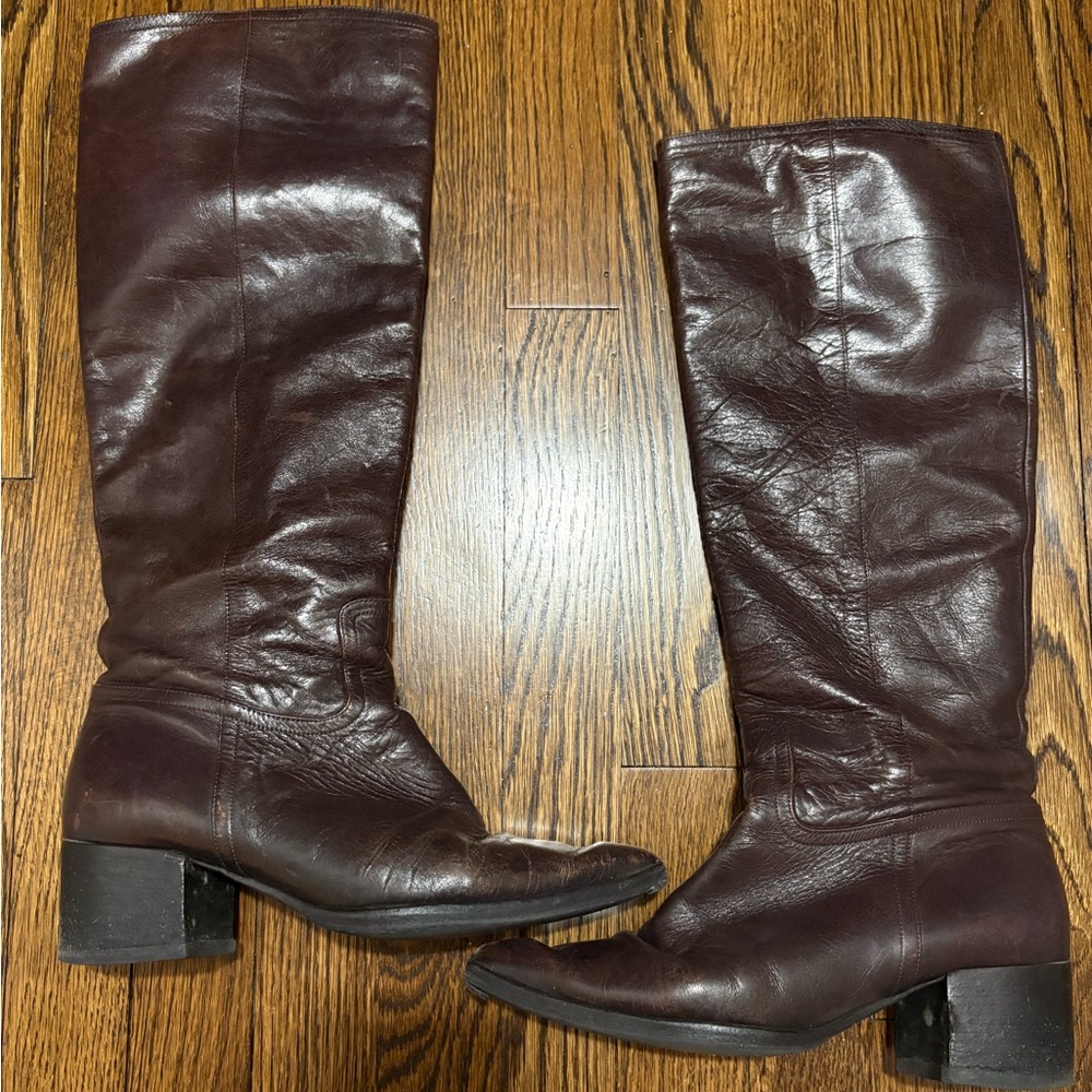 Miu Miu Leather Brown Boots